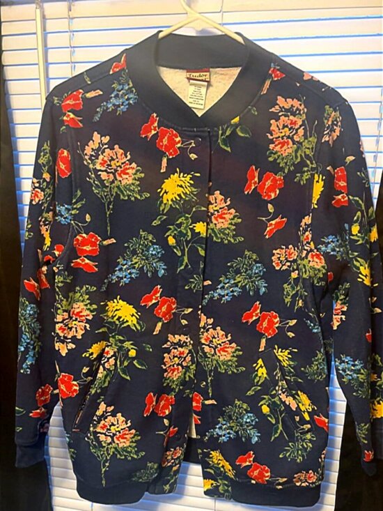Tudor Court Jackets & Blazers - Tudor Court Womens Jacket PS Decorative snaps Vibrant Multicolor Spring